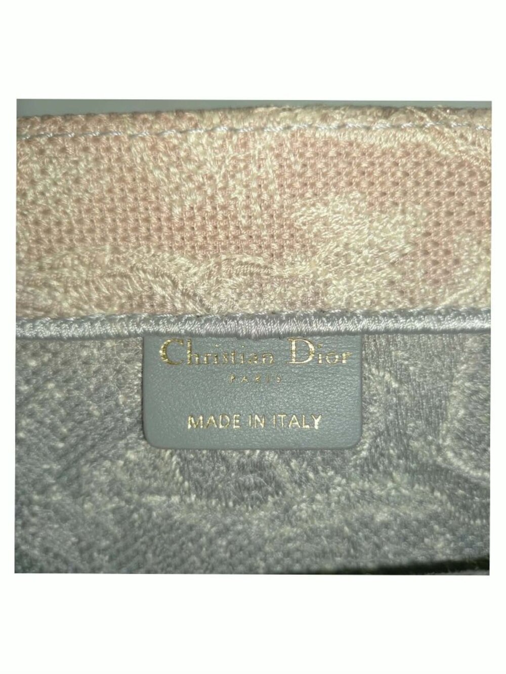 Authentic Dior Book Tote Gray Toile De Jouy Embroidery Canvas Bag - Picture 10 of 10